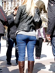 Public shots of hottest jeans asses upskirt photo