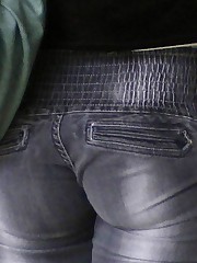 Jeans fetish shots of amateur butts upskirt photo