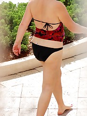 Real bikini heat on the city beach teen upskirt