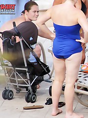 The real fest of hot bikini booties upskirt shot