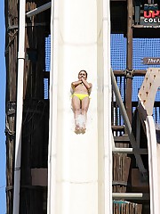 Real ecstasy of saucy bikini girls upskirt photo