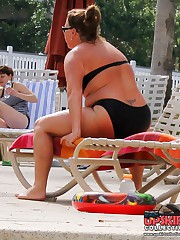 Even fat women wear tiny swimsuits teen upskirt