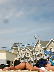 Girls on voyeur cam wear hot bikinis upskirt shot