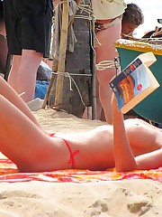 Tiny swimming suits on hot bodies upskirt picture