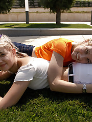 Here is round two of this tremendous day with Diana Sedova (orange) and Victoria Minina (white). I took the pics in the stairwell before we made it to the park. I had no idea what obstacles we would encounter in public, so I figured it was a good plan. Little did I know that we would encounter all the obstacles, but the girls would give none of the fux. Yesterday, back in the States, where freedom is paramount, I was told that my three year old daughter had to wear a top to her bathing suit at the community pool. Stay free and have a killer week. upskirt pic