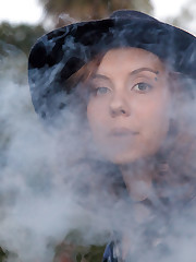 I met Kayla Coyote as the Earth Day festival in Santa Barbara was wrapping up. It turns out she had done some prior provocative modeling for a site called Playdude or something. But forget about them. You want the real deal here at Zishy. Other publications are like those pale red tasteless spheres you buy in Walmart that are supposed to be tomatoes. Zishy is the juicy fruit that you can pop straight into your mouth, fresh off the vine growing in Grandma's garden. Eat up. More of Ms. Coyote to come. upskirt shot