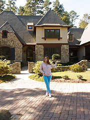 Photographing a girl from a wealthy family in North Carolina is a special treat. It was well worth the drive to the remote Richfield estate. Even though the compound has its own vineyard, lake, and garden courtyard, the most beautiful entity by far is Fawn. She is nineteen and boldly invited me to photograph her while her father was on a business trip. Happy Valentine's Day, Sweeties. upskirt pic