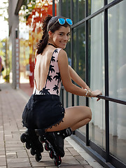 Sebastian in Colombia put together this shoot with Kate Maze. For a few weeks, he had been pitching me other South American girls, but once he showed me Kate, I recognized her star potential. The other girls he showed me were down for whatever, but also looked like it. What stood out with Kate was her wholesome good looks compounded by a deviant personality. Keep your eye on the prize. upskirt picture