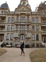 Mallory Christopher was ready to get her adult life started with a bang. She is a college freshman who feeds off excitement. She showed me around her small town over Thanksgiving break. We warmed up at a coffee shop, then pretended to be literati at the local used bookstore. Mallory's innocent facade combined with an adventurous personality makes for interesting plot twists. upskirt photo