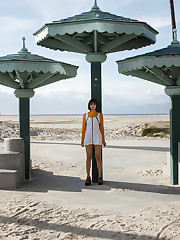 She said she'd never taken any photos like this. She wouldn't even model for her boyfriend in such a manner. My trip to Venice Beach with Basil Navas was a mixture of bravery, laughter, and shyness. Men want to stare at these wonderful creatures. Sometimes, you turn the camera towards an unwanted onlooker and they run away. Sometimes, they themselves strike a pose. Either way, my friends, I feel your pain. In fact, I may have the worst case of this obsession. upskirt pic