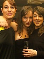 Girls' downblouse is seen as they entertain