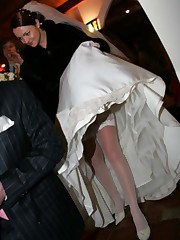 Naughty Brides upskirt photos