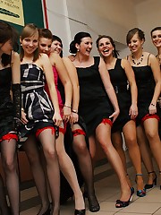 Peeping up skirts of these girls is very exciting