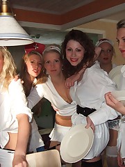 Amateur girls strip and boast the hot sexy thong