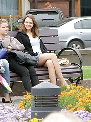 The hottest upskirts in the park