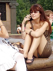 These upskirt girls are damn hot