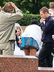 Girls wearing short short skirts