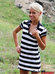 Man trying to spy upskirt closeups