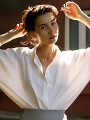 I met Tamara Damachuk at the beach one idyllic summer day. She was with her boyfriend relaxing, making out, you know, things that young lovers do on a lazy afternoon. I approached her and asked if she would consider modeling. She struck me as an intensely shy person, but to my surprise, was receptive to my offer. Within a couple of days, I had Tamara walking around town in a perfectly short skirt and even smiling from time to time. Dare to dream. More to come.