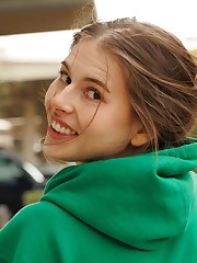 Another epically long update. Guess it is your lucky week. Here is Alli Chandler. She wrote me claiming she is a big fan of Zishy and wanted to put on a show for the site. Well she certainly did that. Arriving at her place, I knew that I was in for a ride. Scattered clothes, water pipes, colorful adult toys. We walked Alli's dog then went out for more public adventure. It was a brisk day in Arizona, but our muse had a secret internal heater. She shows that to us at Dick's Sporting Goods. You're absolutely right if you guessed that an xtra will follow. Hold on to your hats with Alli Chandler.